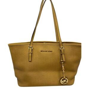 Michael Kors Orange Saffiano Leather Het Set Bag